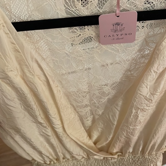 Calypso St. Barth, circa 2009. 100% Silk midi dress. - Picture 3 of 7